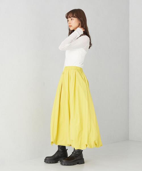 EMMEL REFINES（エメルリファインズ）の「＜EMMEL REFINES＞EM ボートネック シアーリブニット プルオーバー（ニット/セーター・レディース・ホワイト/ブラック/イエロー/ライトブルー・FREE）」の22枚目の写真