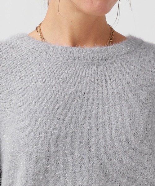 BAYFLOW（ベイフロー）の「ラメフェザーニットプルオーバー（ニット/セーター・レディース・ブラック/ブルー/ライトグレー・FREE）」の16枚目の写真