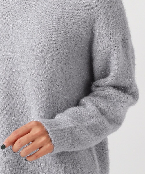 BAYFLOW（ベイフロー）の「ラメフェザーニットプルオーバー（ニット/セーター・レディース・ブラック/ブルー/ライトグレー・FREE）」の17枚目の写真