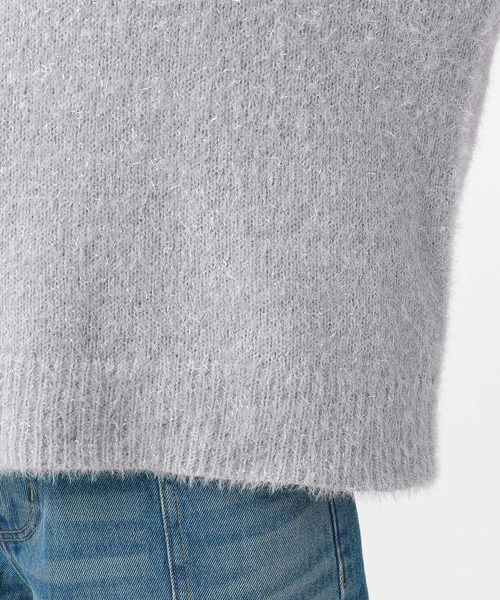 BAYFLOW（ベイフロー）の「ラメフェザーニットプルオーバー（ニット/セーター・レディース・ブラック/ブルー/ライトグレー・FREE）」の18枚目の写真