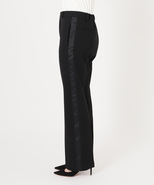 AP STUDIO（エーピーストゥディオ）の「Side Line T/R Pants（スラックス・レディース・グレー/ブラック・38/36/40）」の3枚目の写真