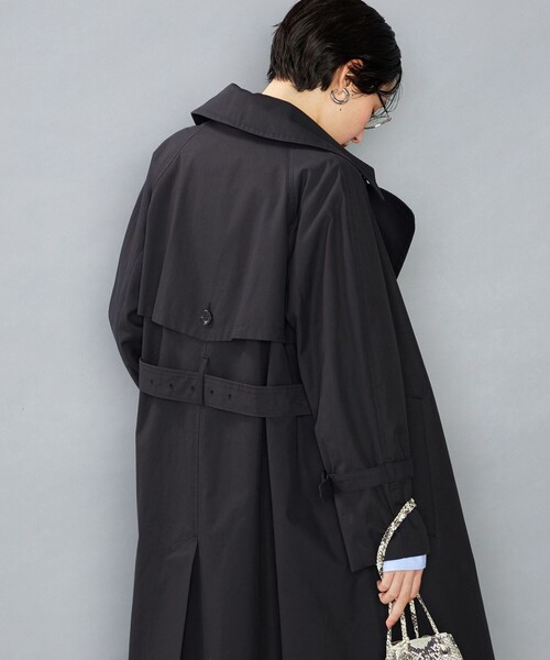 NOLLEY’S（ノーリーズ）の「NMPスーピマ撥水トレンチコート（トレンチコート・レディース・ダークネイビー/ベージュ・S/M）」の11枚目の写真