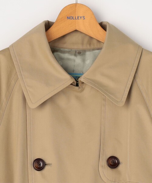 NOLLEY’S（ノーリーズ）の「NMPスーピマ撥水トレンチコート（トレンチコート・レディース・ダークネイビー/ベージュ・S/M）」の14枚目の写真