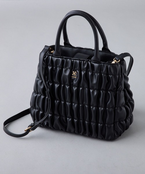 one after another NICE CLAUP（ワンアフターアナザーナイスクラップ）の「エンブレム付きシャーリングミニトートバッグ（ハンドバッグ・レディース・ブラック/アイボリー/ベージュ・FREE）」の21枚目の写真