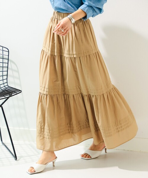 B:MING by BEAMS(ビーミングバイビームス)の「B:MING by BEAMS / インド ティアード スカート(スカート・レディース・ブラック/ブラウン系その他/ブルー系その他2/その他・SMALL/MEDIUM)」の3枚目の写真