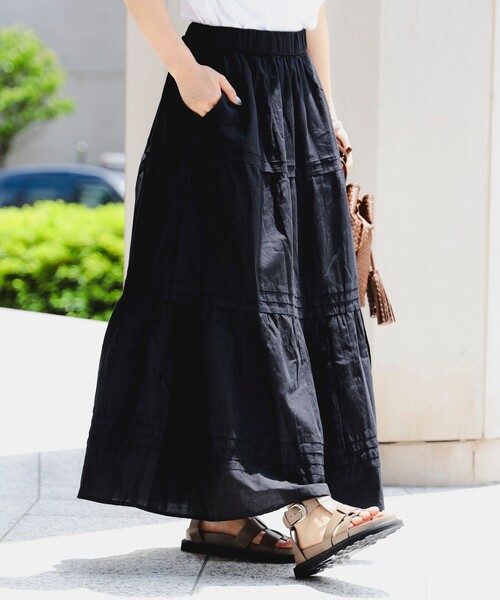 B:MING by BEAMS(ビーミングバイビームス)の「B:MING by BEAMS / インド ティアード スカート(スカート・レディース・ブラック/ブラウン系その他/ブルー系その他2/その他・SMALL/MEDIUM)」の2枚目の写真