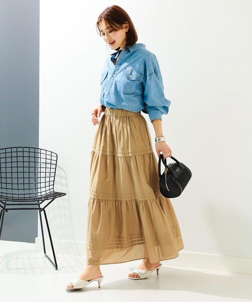 B:MING by BEAMS(ビーミングバイビームス)の「B:MING by BEAMS / インド ティアード スカート(スカート・レディース・ブラック/ブラウン系その他/ブルー系その他2/その他・SMALL/MEDIUM)」の17枚目の写真