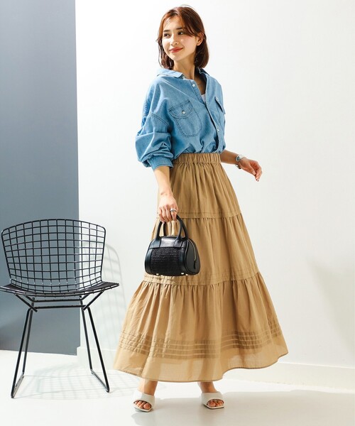 B:MING by BEAMS(ビーミングバイビームス)の「B:MING by BEAMS / インド ティアード スカート(スカート・レディース・ブラック/ブラウン系その他/ブルー系その他2/その他・SMALL/MEDIUM)」の18枚目の写真