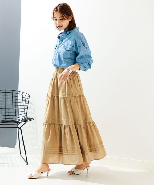 B:MING by BEAMS(ビーミングバイビームス)の「B:MING by BEAMS / インド ティアード スカート(スカート・レディース・ブラック/ブラウン系その他/ブルー系その他2/その他・SMALL/MEDIUM)」の19枚目の写真