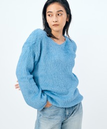 LIENCOEUR | シャギーVネックニット(ニット/セーター)