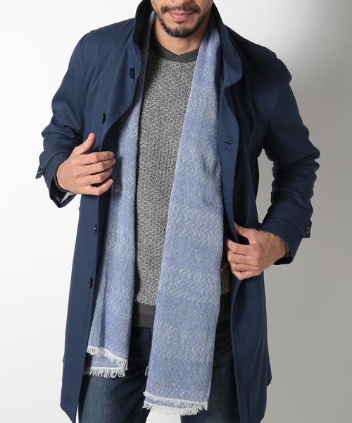 MEN'S BIGI（メンズビギ）の「ハニカム編みクルーネックスウェット（スウェット・メンズ・グレー系その他/ネイビー・03/01/02）」の15枚目の写真