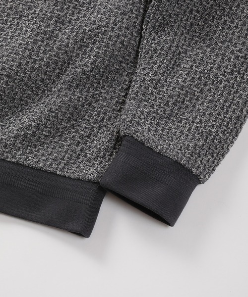 MEN'S BIGI（メンズビギ）の「ハニカム編みクルーネックスウェット（スウェット・メンズ・グレー系その他/ネイビー・03/01/02）」の8枚目の写真