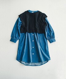 EDWIN | 【Ou? by EDWIN】デニムワンピース×ベストセット(ワンピース)