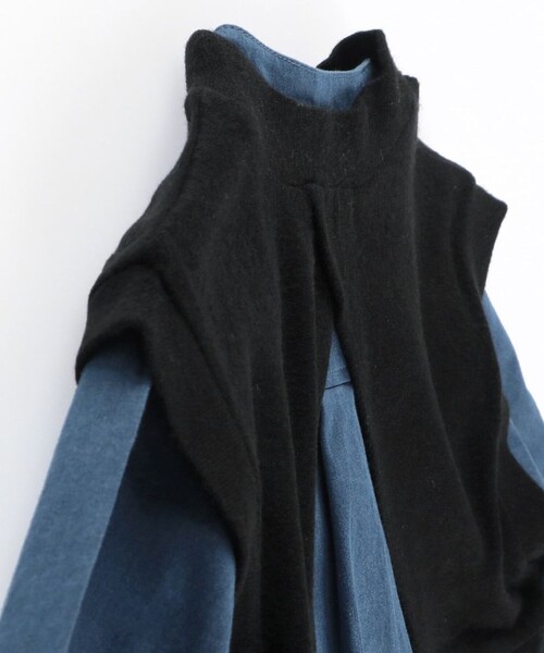 EDWIN（エドウィン）の「【Ou? by EDWIN】デニムワンピース×ベストセット（ワンピース・キッズ・ブルー・100/110/120/130/150/140）」の9枚目の写真