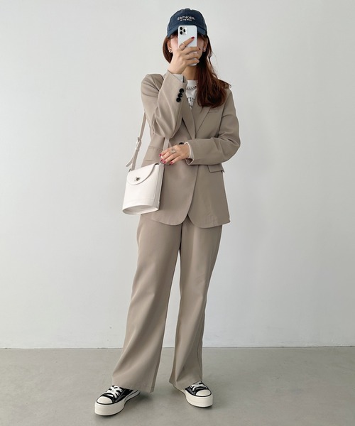 un+frame（アンフレーム）の「vintage leather shoulder bag／バケツ型ヴィンテージPUショルダーバッグ（ショルダーバッグ・レディース・ダークブラウン/ホワイト/ブラウン/ブラック・FREE）」の11枚目の写真
