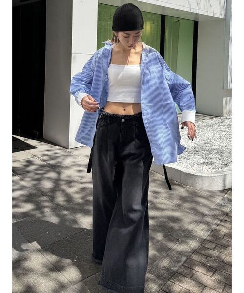 EMODA（エモダ）の「スーパールーズジーンズ（デニムパンツ・レディース・ブルー/ブラック・SMALL/MEDIUM）」の17枚目の写真