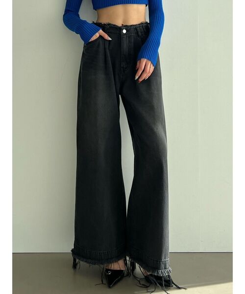 EMODA（エモダ）の「スーパールーズジーンズ（デニムパンツ・レディース・ブルー/ブラック・SMALL/MEDIUM）」の19枚目の写真