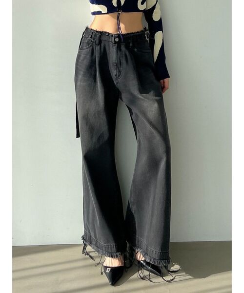 EMODA（エモダ）の「スーパールーズジーンズ（デニムパンツ・レディース・ブルー/ブラック・SMALL/MEDIUM）」の21枚目の写真