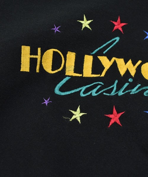 VINTAGE(ヴィンテージ)の「【ヴィンテージ古着】80's HOLLYWOOD CASINO/ハリウッド マルチカラー刺繍 クルーネックスウェット USA製(スウェット・メンズ・ブラック・X-LARGE)」の8枚目の写真