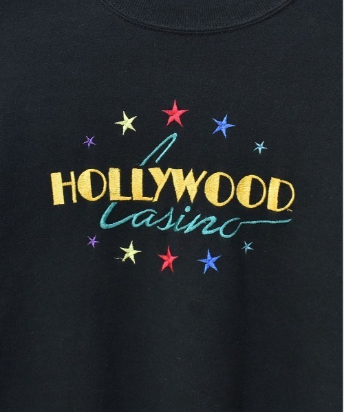 VINTAGE(ヴィンテージ)の「【ヴィンテージ古着】80's HOLLYWOOD CASINO/ハリウッド マルチカラー刺繍 クルーネックスウェット USA製(スウェット・メンズ・ブラック・X-LARGE)」の13枚目の写真