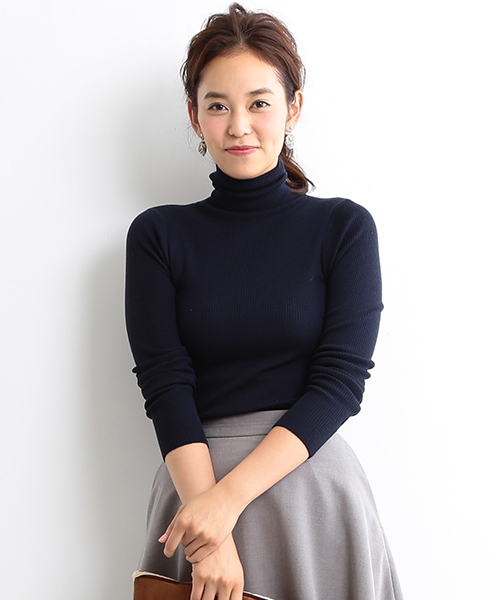 BEAMS LIGHTS Women's(ビームスライツ ウィメンズ)の「BEAMS LIGHTS / ウォッシャブルウール タートル(ニット/セーター・レディース・ホワイト/ブラック/グレー/ネイビー・FREE)」の4枚目の写真