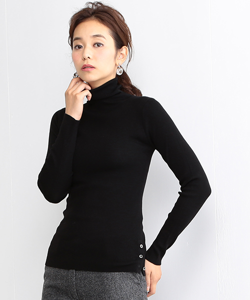 BEAMS LIGHTS Women's(ビームスライツ ウィメンズ)の「BEAMS LIGHTS / ウォッシャブルウール タートル(ニット/セーター・レディース・ホワイト/ブラック/グレー/ネイビー・FREE)」の3枚目の写真