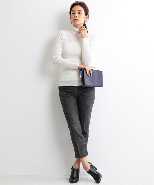 BEAMS LIGHTS Women's(ビームスライツ ウィメンズ)の「BEAMS LIGHTS / ウォッシャブルウール タートル(ニット/セーター・レディース・ホワイト/ブラック/グレー/ネイビー・FREE)」の13枚目の写真