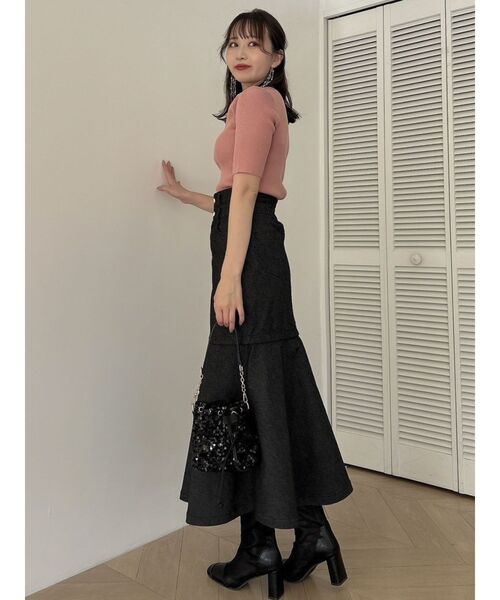 dazzlin(ダズリン)の「2WAYミニロングアレンジスカート(スカート・レディース・ブラック/インディゴブルー・SMALL/MEDIUM)」の17枚目の写真