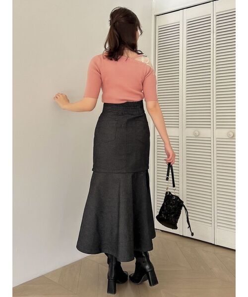 dazzlin(ダズリン)の「2WAYミニロングアレンジスカート(スカート・レディース・ブラック/インディゴブルー・SMALL/MEDIUM)」の18枚目の写真