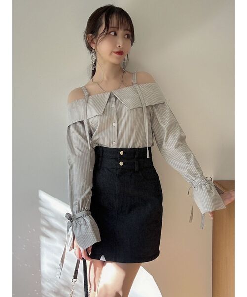 dazzlin(ダズリン)の「2WAYミニロングアレンジスカート(スカート・レディース・ブラック/インディゴブルー・SMALL/MEDIUM)」の19枚目の写真