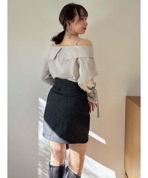 dazzlin(ダズリン)の「2WAYミニロングアレンジスカート(スカート・レディース・ブラック/インディゴブルー・SMALL/MEDIUM)」の20枚目の写真