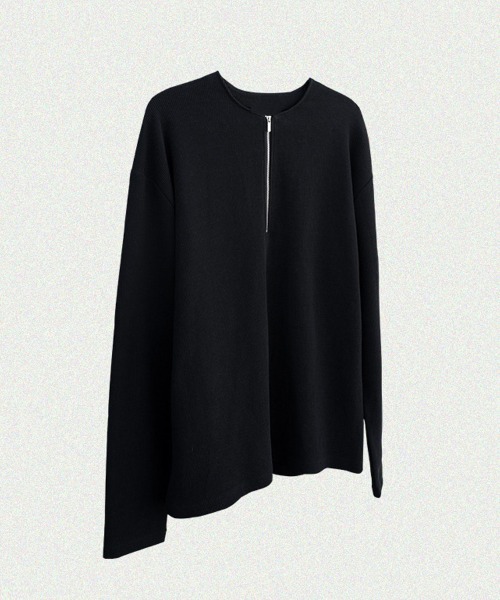 Ressaca(レサーカ)の「オーバーサイズ ハーフジップワッフルロンT カットソー(Tシャツ/カットソー・メンズ・ホワイト/ブラック/グレー・S/M/L/XL)」の20枚目の写真