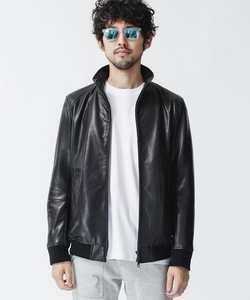 ナノユニバース本革レザージャケット ダブルライダース