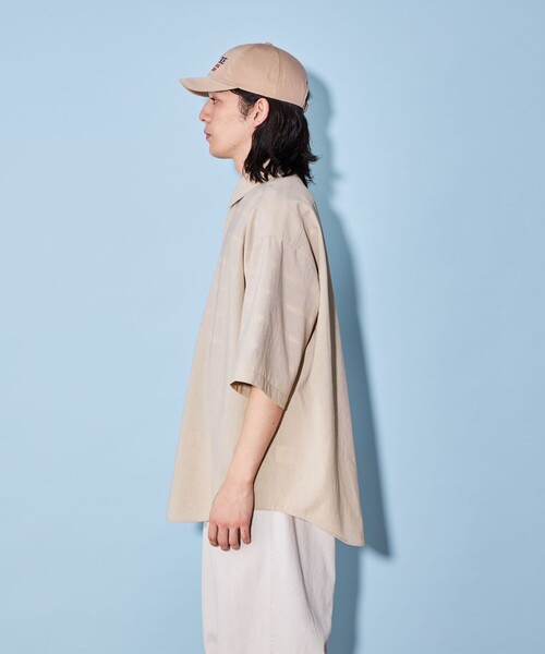 CITEN（シテン）の「＜CITEN＞シアー ビッグ シャツ（シャツ/ブラウス・メンズ・ナチュラル/ブラック・L/M）」の10枚目の写真