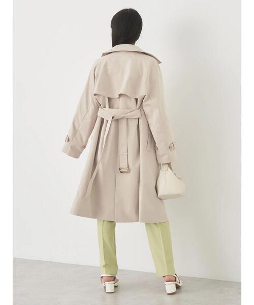 earth music&ecology(アースミュージックアンドエコロジー)の「ベーシックトレンチコート(トレンチコート・レディース・ライトベージュ/ベージュ・S/M)」の8枚目の写真