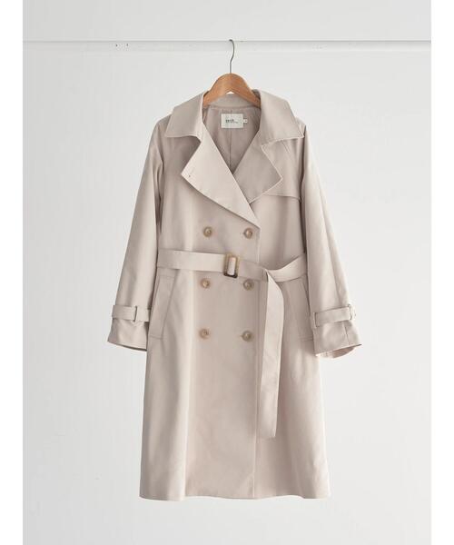 earth music&ecology(アースミュージックアンドエコロジー)の「ベーシックトレンチコート(トレンチコート・レディース・ライトベージュ/ベージュ・S/M)」の14枚目の写真