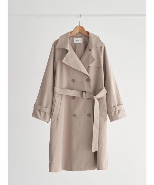earth music&ecology(アースミュージックアンドエコロジー)の「ベーシックトレンチコート(トレンチコート・レディース・ライトベージュ/ベージュ・S/M)」の15枚目の写真
