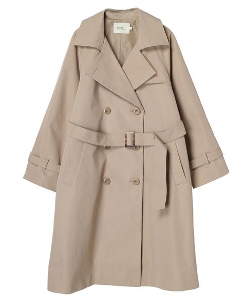 earth music&ecology(アースミュージックアンドエコロジー)の「ベーシックトレンチコート(トレンチコート・レディース・ライトベージュ/ベージュ・S/M)」の21枚目の写真