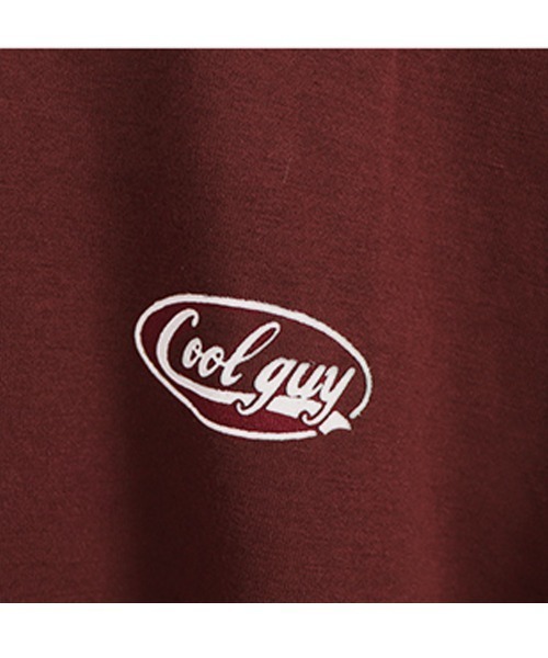 Miniministore(ミニミニストア)の「バイカラーTシャツ 韓国半袖 カジュアル(Tシャツ/カットソー・レディース・ダークグリーン/ワインレッド・XL/L)」の9枚目の写真