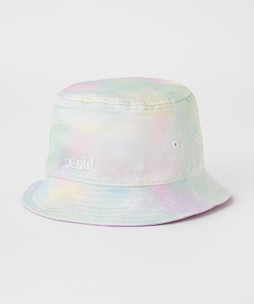 X-girl Stages(エックスガールステージス)の「オーバルロゴ刺繍リバーシブルバケットハット(ハット・キッズ・ブラック/ラベンダー・XS(48-52)/S(52-56))」の17枚目の写真