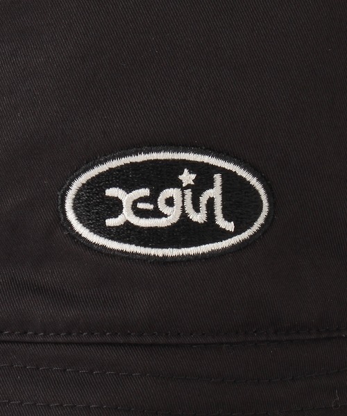 X-girl Stages(エックスガールステージス)の「オーバルロゴ刺繍リバーシブルバケットハット(ハット・キッズ・ブラック/ラベンダー・XS(48-52)/S(52-56))」の19枚目の写真