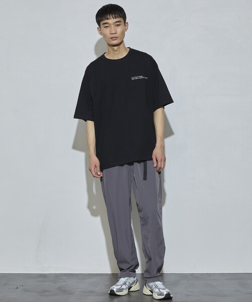5525Gallery（ゴーゴーニーゴーギャラリー）の「SHIRT FIRSTHAND by 5525gallery/シャツファーストハンド バイ 5525ギャラリー SHFH SHELL SLACKS PANT / ウェービングベルトシェルスラックス（スラックス・メンズ・キャメル/ブラック/グレー・LARGE/MEDIUM）」の5枚目の写真