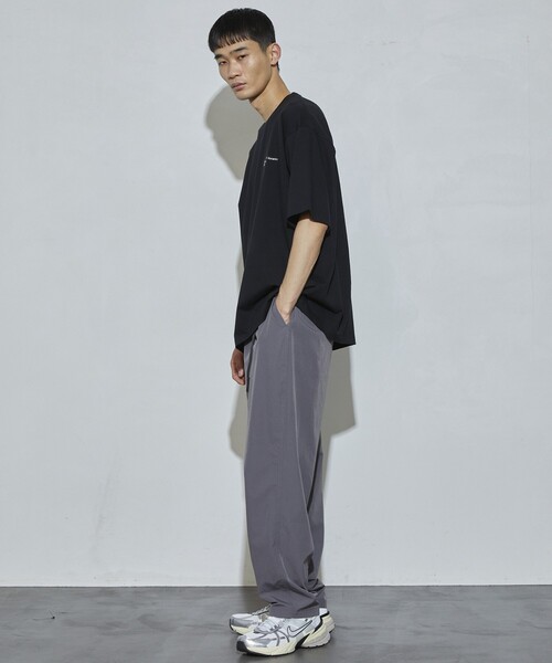 5525Gallery（ゴーゴーニーゴーギャラリー）の「SHIRT FIRSTHAND by 5525gallery/シャツファーストハンド バイ 5525ギャラリー SHFH SHELL SLACKS PANT / ウェービングベルトシェルスラックス（スラックス・メンズ・キャメル/ブラック/グレー・LARGE/MEDIUM）」の7枚目の写真