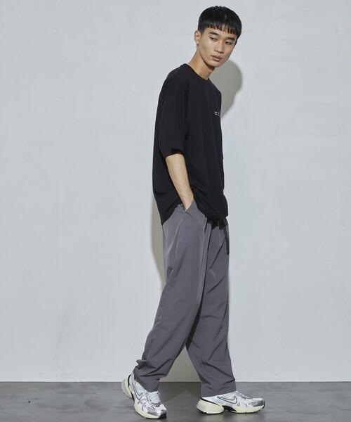 5525Gallery（ゴーゴーニーゴーギャラリー）の「SHIRT FIRSTHAND by 5525gallery/シャツファーストハンド バイ 5525ギャラリー SHFH SHELL SLACKS PANT / ウェービングベルトシェルスラックス（スラックス・メンズ・キャメル/ブラック/グレー・LARGE/MEDIUM）」の11枚目の写真