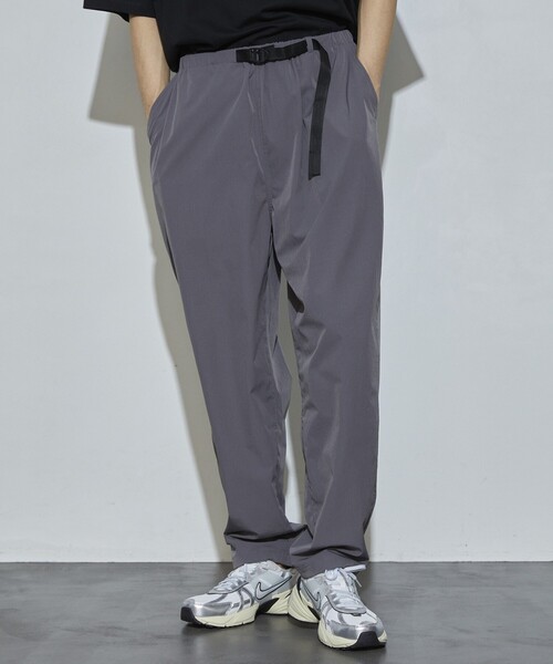5525Gallery（ゴーゴーニーゴーギャラリー）の「SHIRT FIRSTHAND by 5525gallery/シャツファーストハンド バイ 5525ギャラリー SHFH SHELL SLACKS PANT / ウェービングベルトシェルスラックス（スラックス・メンズ・キャメル/ブラック/グレー・LARGE/MEDIUM）」の14枚目の写真