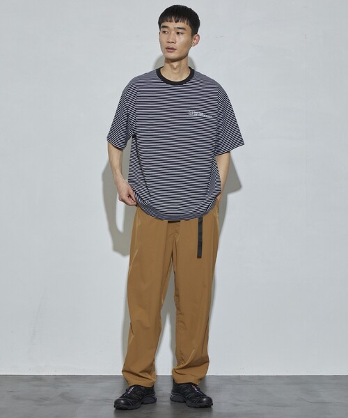 5525Gallery（ゴーゴーニーゴーギャラリー）の「SHIRT FIRSTHAND by 5525gallery/シャツファーストハンド バイ 5525ギャラリー SHFH SHELL SLACKS PANT / ウェービングベルトシェルスラックス（スラックス・メンズ・キャメル/ブラック/グレー・LARGE/MEDIUM）」の18枚目の写真