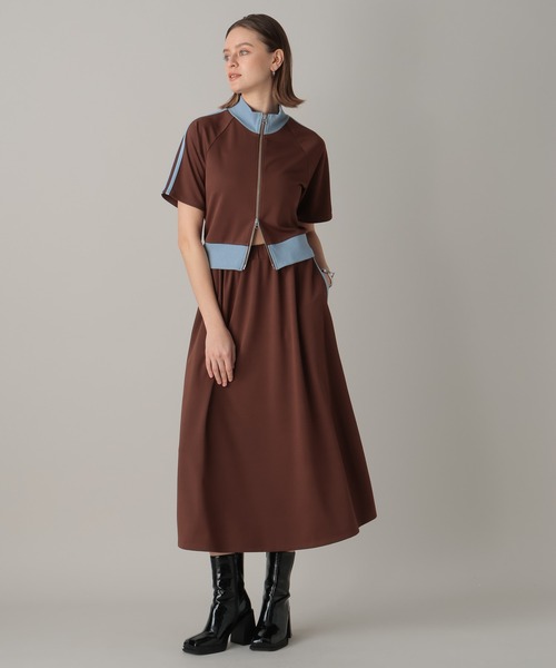 FOREVER 21(フォーエバー トゥエンティーワン)の「【2024SS】ラインジャージフレアスカート(スカート・レディース・ブラック/オフホワイト/ライトブラウン・FREE)」の10枚目の写真