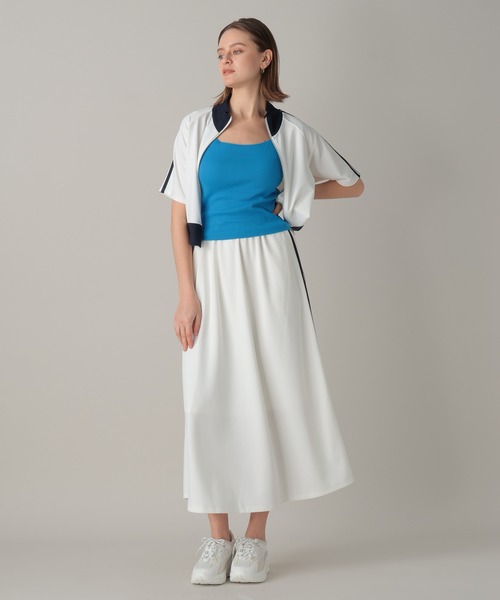 FOREVER 21(フォーエバー トゥエンティーワン)の「【2024SS】ラインジャージフレアスカート(スカート・レディース・ブラック/オフホワイト/ライトブラウン・FREE)」の7枚目の写真
