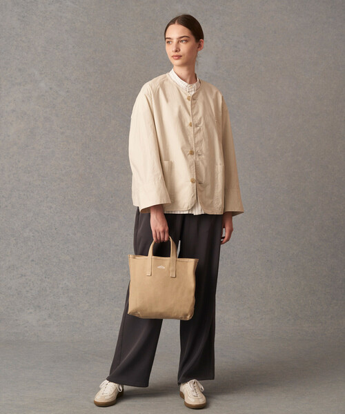 DANTON（ダントン）の「COTTON CANVAS TOTE BAG〈VOSGES MOYEN〉（トートバッグ・レディース・ブラック/ピンク系その他/アイボリー/ブルー/グレー/クリーム/ベージュ/グリーン・-）」の12枚目の写真