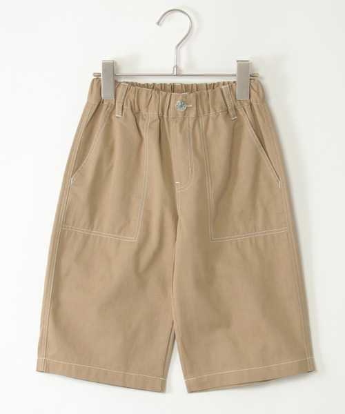 ikka（イッカ）の「ツイルイージー6分丈パンツ（120~160cm）（その他パンツ・キッズ・ベージュ/ブラック/オリーブ/ブルー・120/130/140/150/160）」の3枚目の写真